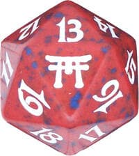 Champions of Kamigawa Spindown Die - Red - Wizards of the Coast Dice - Life Counters card