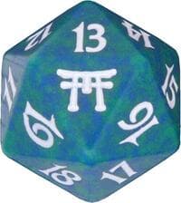 Champions of Kamigawa Spindown Die - Green - Wizards of the Coast Dice - Life Counters card