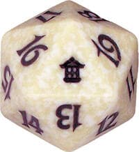 Saviors of Kamigawa Spindown Die - White - Wizards of the Coast Dice - Life Counters card