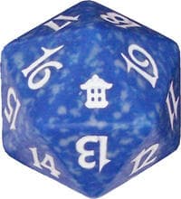 Saviors of Kamigawa Spindown Die - Blue - Wizards of the Coast Dice - Life Counters card