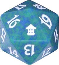 Saviors of Kamigawa Spindown Die - Green - Wizards of the Coast Dice - Life Counters card