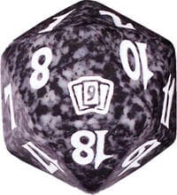 9th Edition Spindown Die - Black - Wizards of the Coast Dice - Life Counters card
