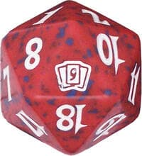 9th Edition Spindown Die - Red - Wizards of the Coast Dice - Life Counters card