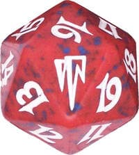 Coldsnap Spindown Die - Red - Wizards of the Coast Dice - Life Counters card
