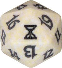 Time Spiral Spindown Die - White - Wizards of the Coast Dice - Life Counters card