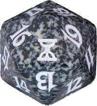 Time Spiral Spindown Die - Black - Wizards of the Coast Dice - Life Counters card
