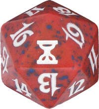 Time Spiral Spindown Die - Red - Wizards of the Coast Dice - Life Counters card