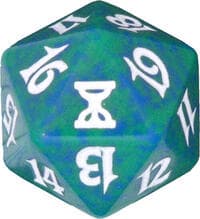 Time Spiral Spindown Die - Green - Wizards of the Coast Dice - Life Counters card