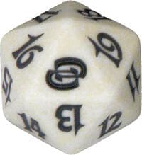Planar Chaos Spindown Die - White - Wizards of the Coast Dice - Life Counters card
