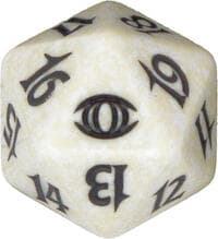 Future Sight Spindown Die - White - Wizards of the Coast Dice - Life Counters card
