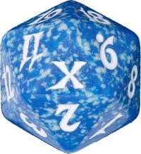 10th Edition Spindown Die - Blue - Wizards of the Coast Dice - Life Counters card
