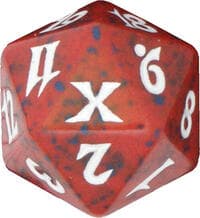 10th Edition Spindown Die - Red - Wizards of the Coast Dice - Life Counters card