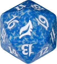 Lorwyn Spindown Die - Blue - Wizards of the Coast Dice - Life Counters card