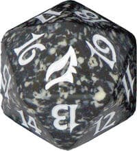 Lorwyn Spindown Die - Black - Wizards of the Coast Dice - Life Counters card