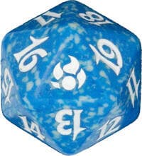 Morningtide Spindown Die - Blue - Wizards of the Coast Dice - Life Counters card