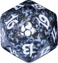 Morningtide Spindown Die - Black - Wizards of the Coast Dice - Life Counters card