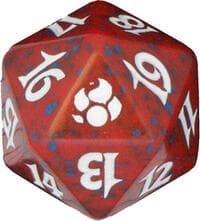 Morningtide Spindown Die - Red - Wizards of the Coast Dice - Life Counters card