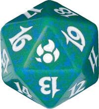 Morningtide Spindown Die - Green - Wizards of the Coast Dice - Life Counters card