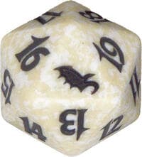 Shadowmoor Spindown Die - White - Wizards of the Coast Dice - Life Counters card