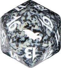 Shadowmoor Spindown Die - Black - Wizards of the Coast Dice - Life Counters card