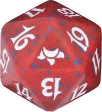 Eventide Spindown Die - Red - Wizards of the Coast Dice - Life Counters card
