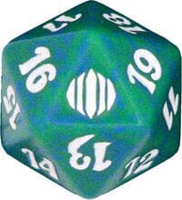 Shards of Alara Spindown Die - Green - Wizards of the Coast Dice - Life Counters card