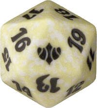Conflux Spindown Die - White - Wizards of the Coast Dice - Life Counters card