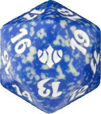 Conflux Spindown Die - Blue - Wizards of the Coast Dice - Life Counters card