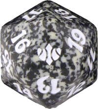 Conflux Spindown Die - Black - Wizards of the Coast Dice - Life Counters card