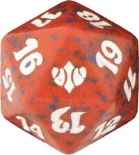 Conflux Spindown Die - Red - Wizards of the Coast Dice - Life Counters card