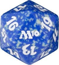 Magic 2010 (M10) Spindown Die - Blue - Wizards of the Coast Dice - Life Counters card