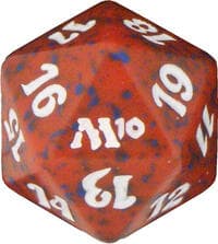 Magic 2010 (M10) Spindown Die - Red - Wizards of the Coast Dice - Life Counters card