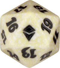 Zendikar Spindown Die - White - Wizards of the Coast Dice - Life Counters card