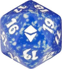 Zendikar Spindown Die - Blue - Wizards of the Coast Dice - Life Counters card