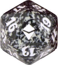Zendikar Spindown Die - Black - Wizards of the Coast Dice - Life Counters card