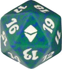Zendikar Spindown Die - Green - Wizards of the Coast Dice - Life Counters card