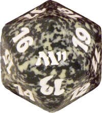 Magic 2011 (M11) Spindown Die - Black - Wizards of the Coast Dice - Life Counters card