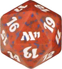 Magic 2011 (M11) Spindown Die - Red - Wizards of the Coast Dice - Life Counters card