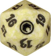 Scars of Mirrodin Spindown Die - White - Wizards of the Coast Dice - Life Counters card