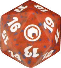 Scars of Mirrodin Spindown Die - Red - Wizards of the Coast Dice - Life Counters card