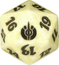 Mirrodin Besieged Spindown Die - White - Wizards of the Coast Dice - Life Counters card