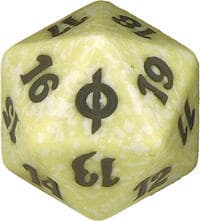 New Phyrexia Spindown Die - White - Wizards of the Coast Dice - Life Counters card