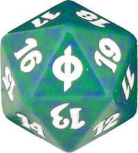 New Phyrexia Spindown Die - Green - Wizards of the Coast Dice - Life Counters card