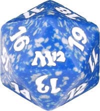 Magic 2012 (M12) Spindown Die - Blue - Wizards of the Coast Dice - Life Counters card