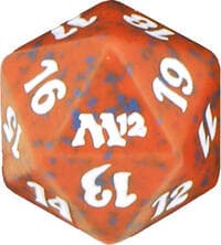 Magic 2012 (M12) Spindown Die - Red - Wizards of the Coast Dice - Life Counters card