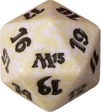 Magic 2013 (M13) Spindown Die - White - Wizards of the Coast Dice - Life Counters card