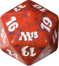 Magic 2013 (M13) Spindown Die - Red - Wizards of the Coast Dice - Life Counters card