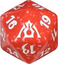 Dragon's Maze Spindown Die - Boros - Wizards of the Coast Dice - Life Counters card