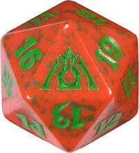 Dragon's Maze Spindown Die - Gruul - Wizards of the Coast Dice - Life Counters card