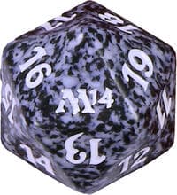 Magic 2014 (M14) Spindown Die - Black - Wizards of the Coast Dice - Life Counters card